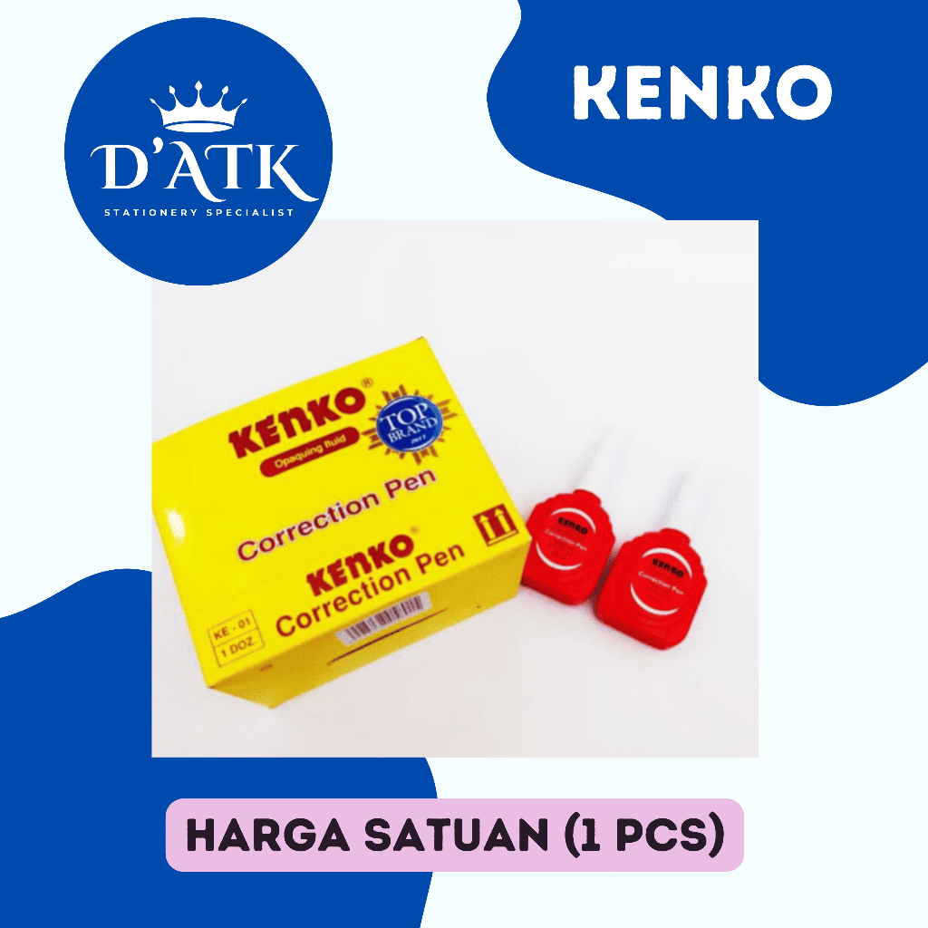 

Kenko - Tip ex Cair Correction Fluid KENKO-01 Satuan (1 PCS)