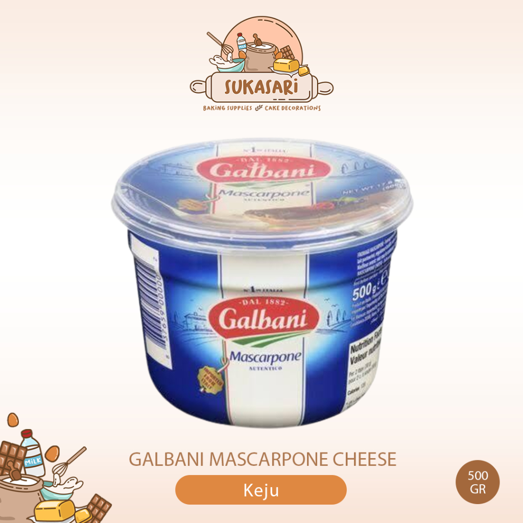 

Galbani Mascarpone Cheese 500gr / Keju Tiramisu Mascarpone cream cheese