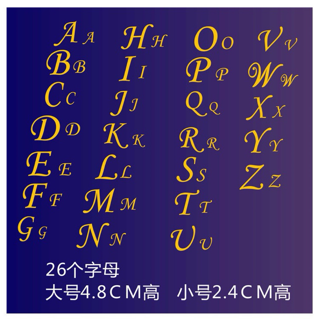 

sticker 3D inisial nama name initial huruf besar big capital