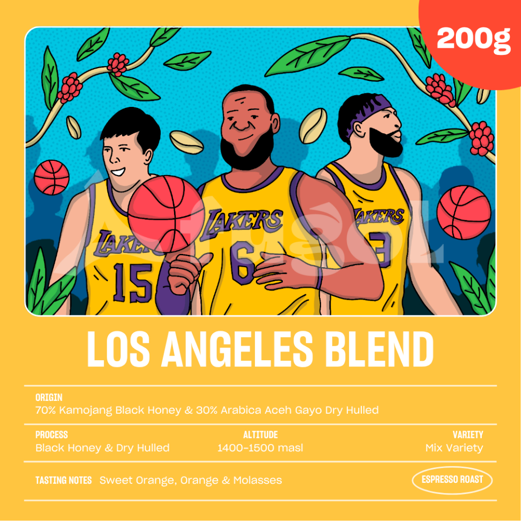 

Kopi Arabica Espresso LOS ANGELES BLEND (200gr) - Specialty Coffee - Blend For Espresso