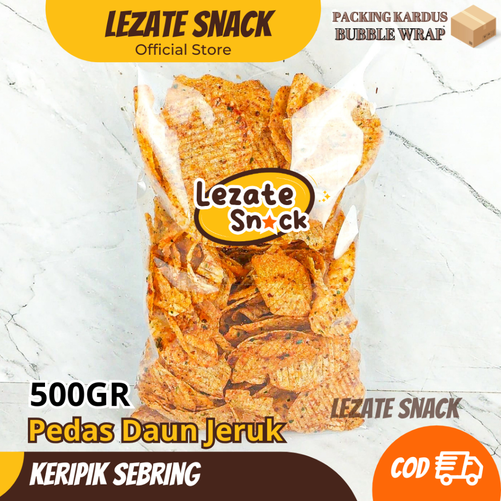 

Kripca Pedas Daun Jeruk 500GR Kiloan Murah Enak Renyah / Keripik Kaca Pedes Bulat Kripik Beling Juragan Lalada LEZATE SNACK