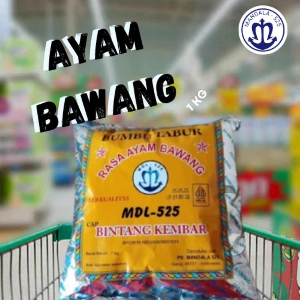 

Mandala 525 cap Bintang Kembar - Bumbu Rasa Ayam Bawang 1kg