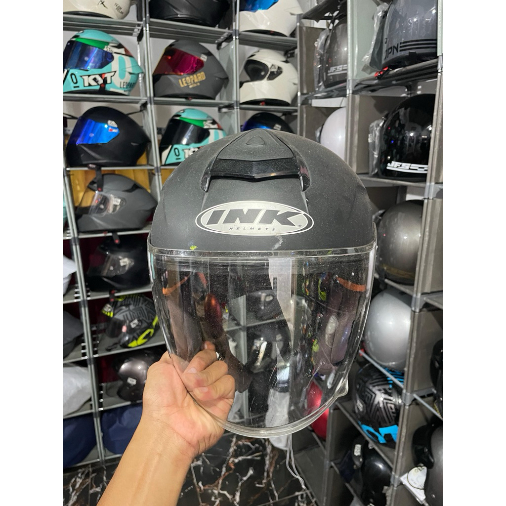 helm ink dynamic hitam dof second