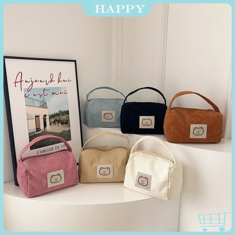 READY Beruang Lucu Tas Make Up/ Pouch Make Up Pouch Multifungsi/Pouch Mini Lucu Puffy Gina Pouch Mak