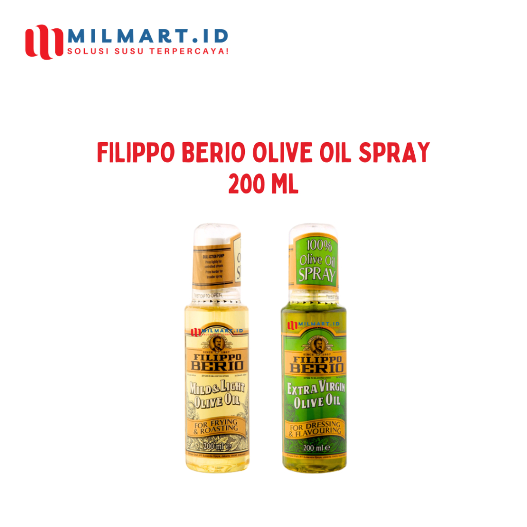 

FILIPPO BERIO SPRAY 200ML MINYAK ZAITUN OLIVE OIL EXTRA VIRGIN/EXTRA LIGHT MILG & LIGHT