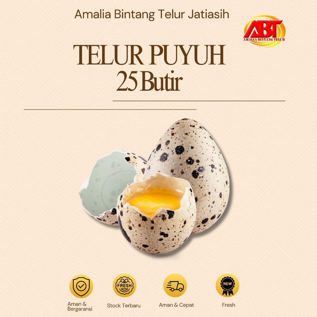 

ABT JATIASIH - Telur Puyuh isi 25 butir kemasan mika Lezat dan Bergizi (FRESH - CEPAT - BERGARANSI)