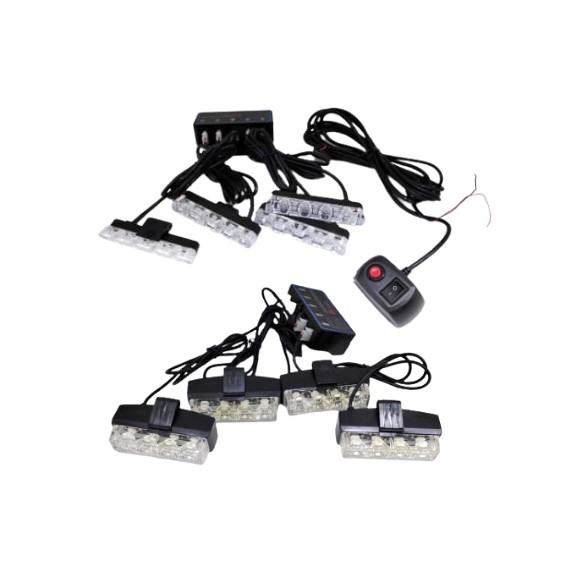 LAMPU LED VARIASI MOBIL SOROT MODE LED 4x4 CAHAYA BIRU