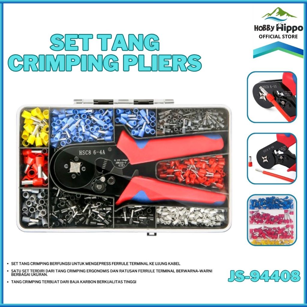 [COD] TANG CRIMPING PLIERS KABEL LISTRIK / Skun Ferrules Tang Crimp Skun 0,5 -10mm² JS-94408