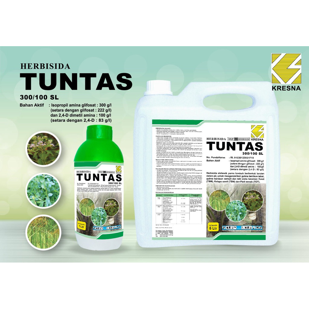 Tuntas Racun Rumput sistemik isi 1liter