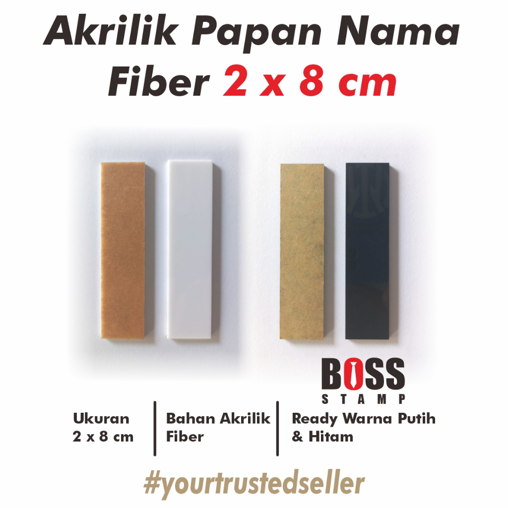 

Akrilik Papan Nama 2 x 8 cm