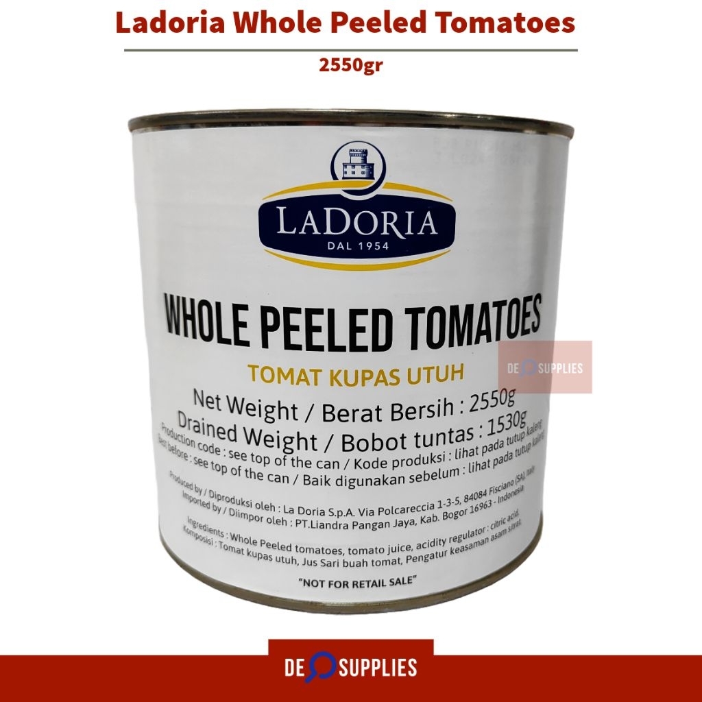 

Nova Peeled Tomatoes 2.5kg - Tomat Kupas Utuh Peel Tomato 2500gr Italy