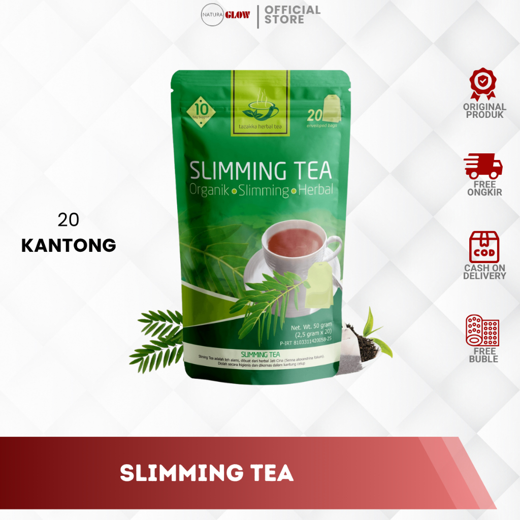 

TEH CELUP SLIMMING TEA TAZAKKA - asli | original | bantu detoks usus | tingkatkan metabolisme | energi & konsentrasi makin optimal | isi 20 kantung | kemasan pouch praktis