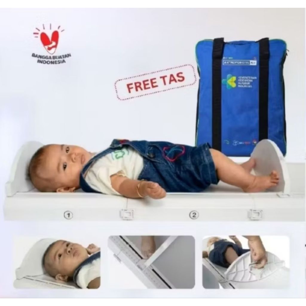 Infantometer bayi ABS /Pengukur panjang bayi ABS/ Lenghtboard manual Compact / Infantometer