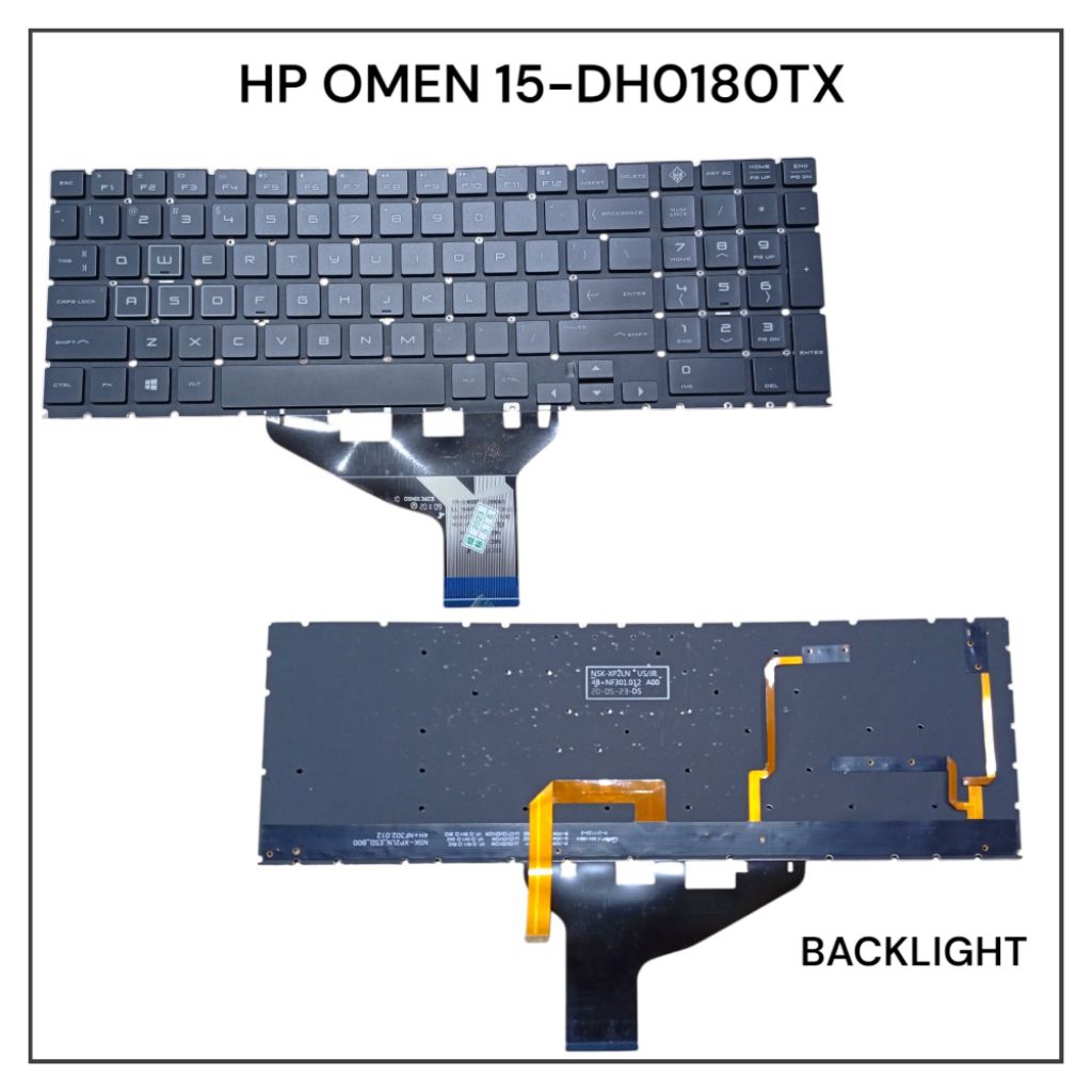 KEYBOARD HP OMEN 15-DH 15-DH0180TX BACKLIGHT