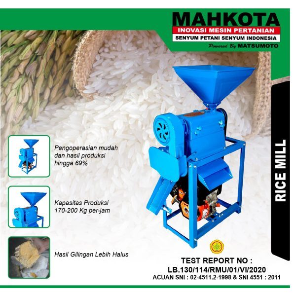 Mesin Giling Padi KD-350 Mahkota