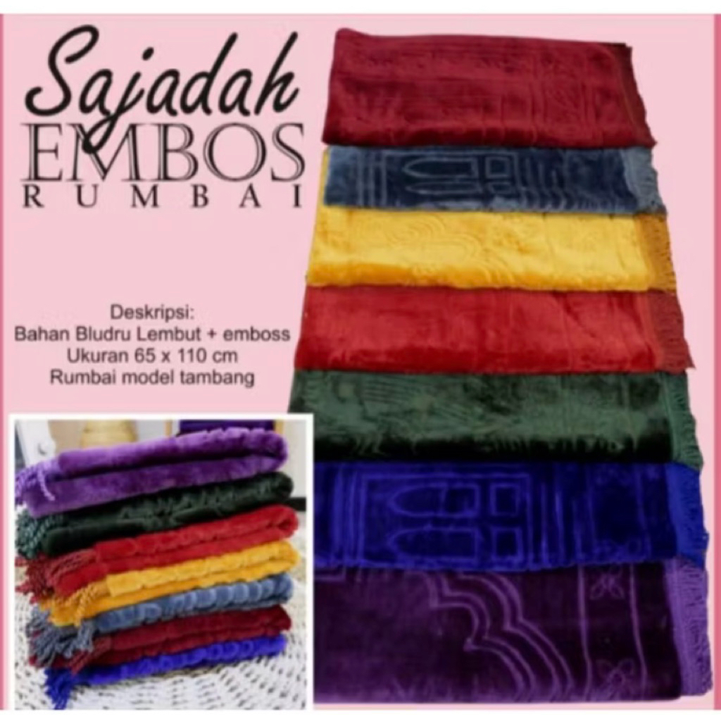 sajadah / sajadah embos / sajadah arbania / sajadah besar / sajadah tanggung / sajadah muka / sajada