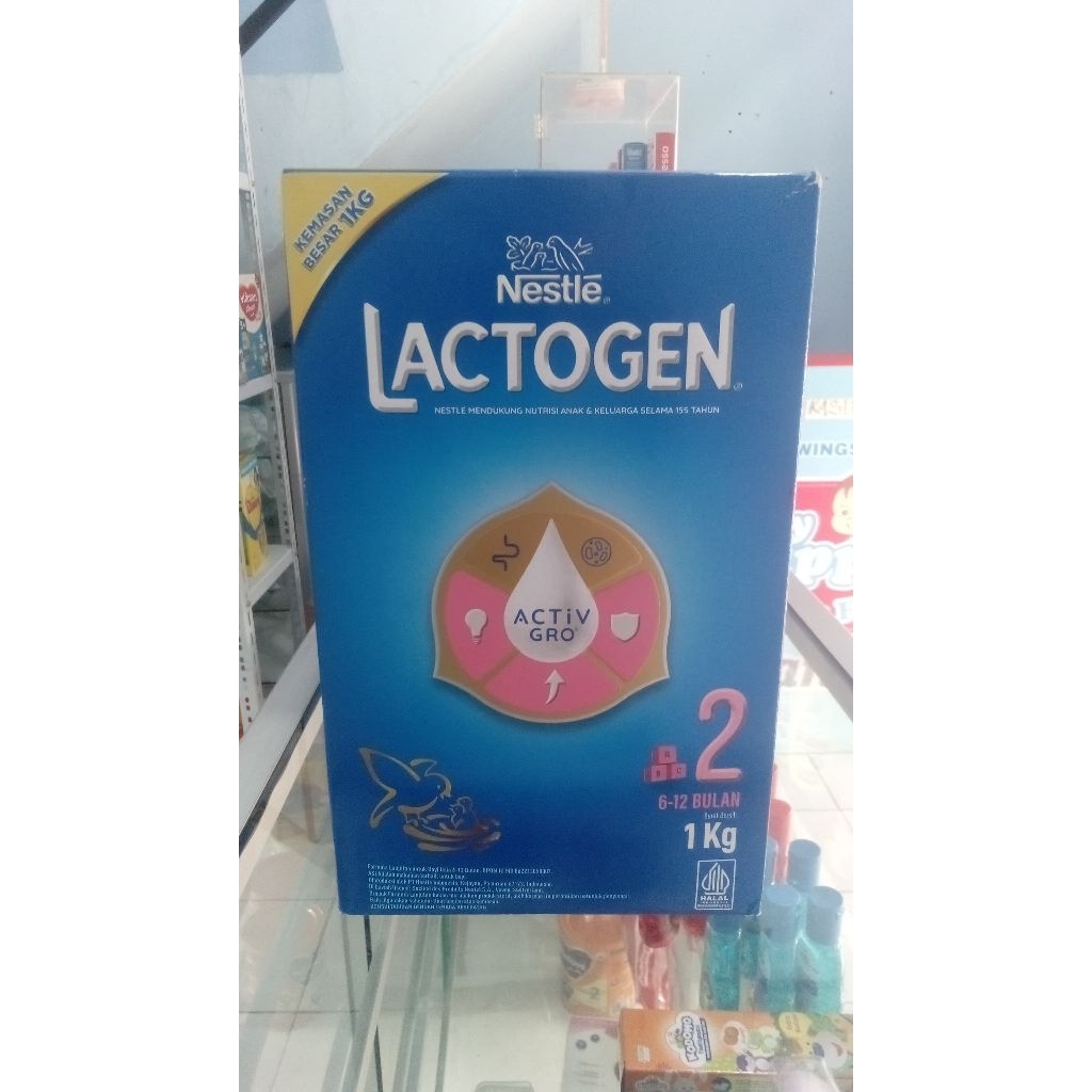 

Nestle LACTOGEN Activ Gro 612 bulan1kg / Lactogen tahap 2 ukuran 1kg / Lactogen 2 1kg