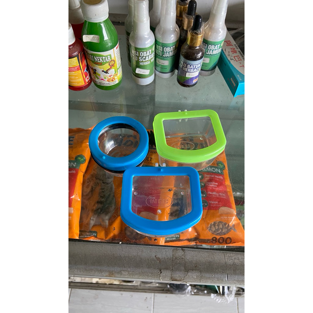 CEPUK WADAH MAKAN MINUM BURUNG ANTI TUMPAH