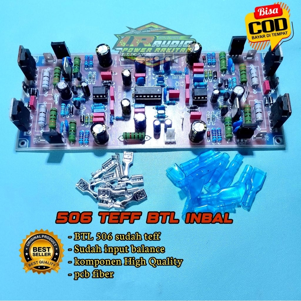 Driver SOCL 506 BTL Teff + input Balance pcb FR4 dan fiber cem