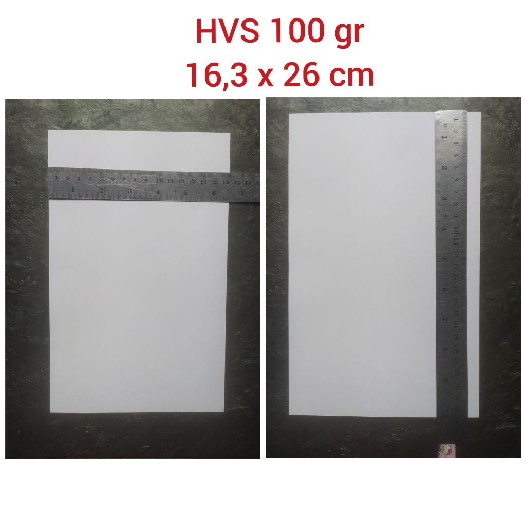 

Kertas HVS 100 gr potongan 13,5 x 26 / 16,3 x 26 1 Kg