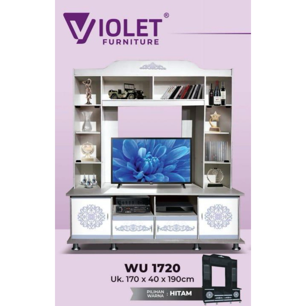 Lemari Hias Kaca Menara TV