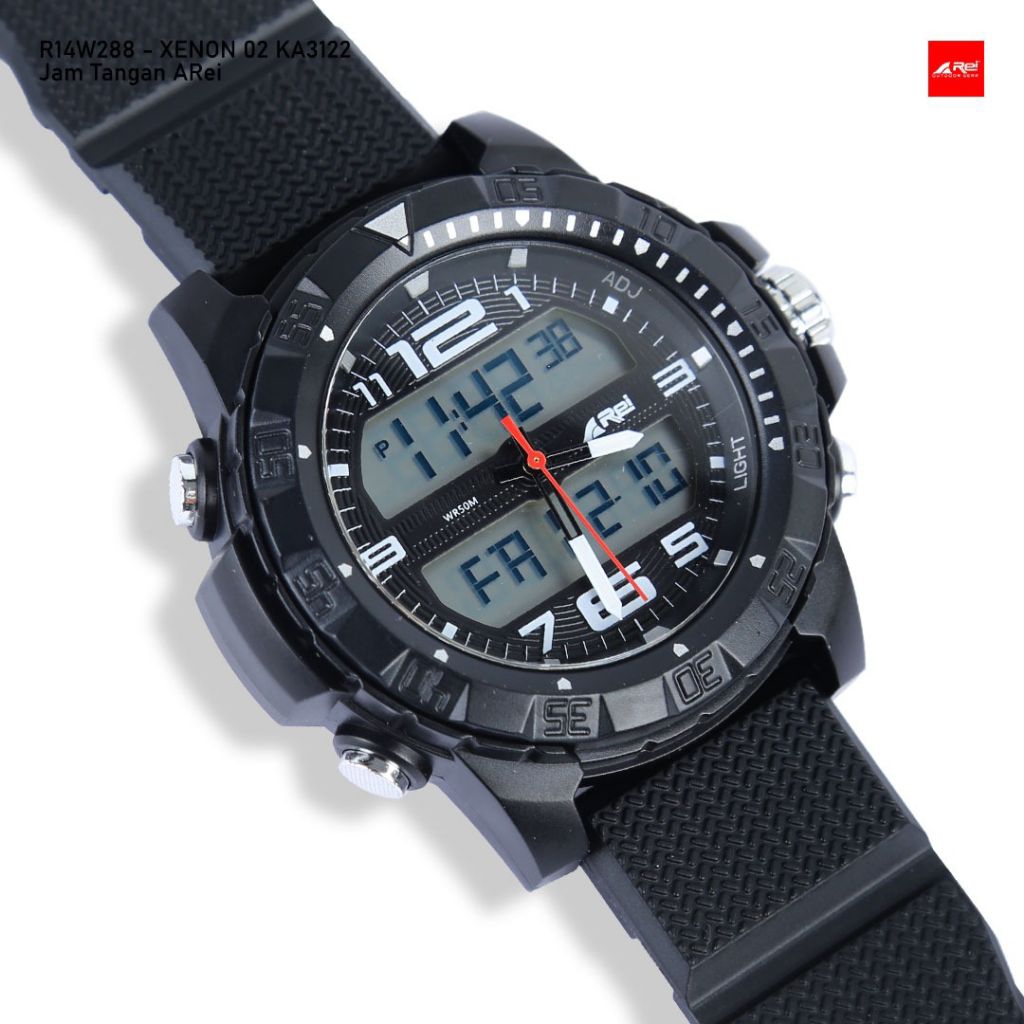 jam tangan digital dan analog pria REI XENON 02 arei outdoorgear