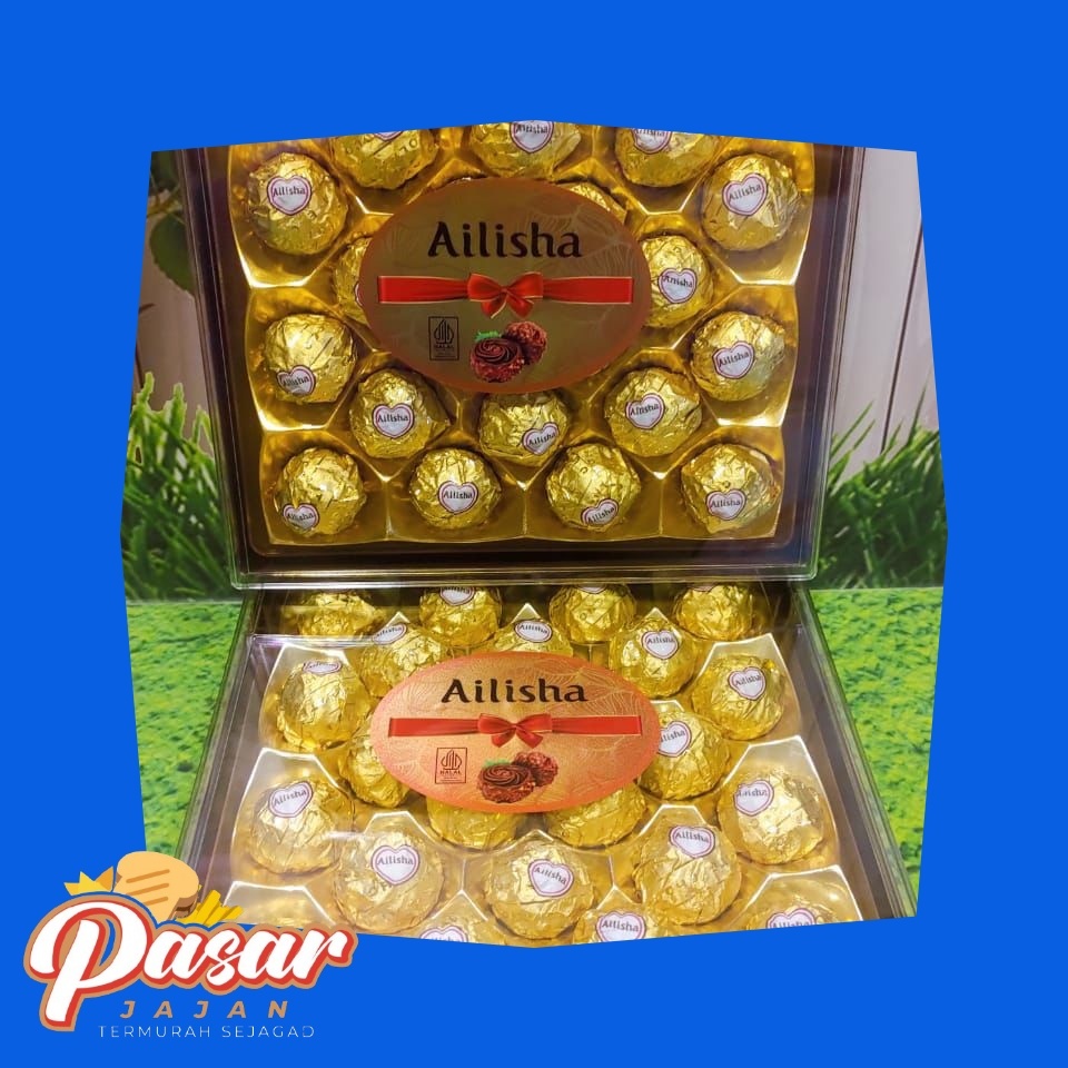

Ailisha Chocolate Wafer Ball 300gr Dan 100gr