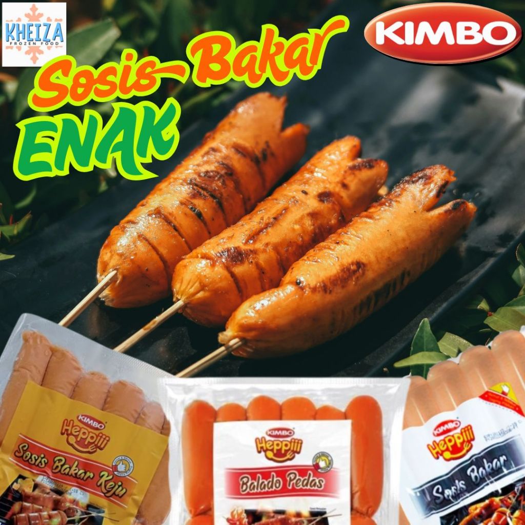 

KIMBO Heppiii SOSIS BAKAR Mini Keju Balado Pedas isi 12 - Kheiza Frozen