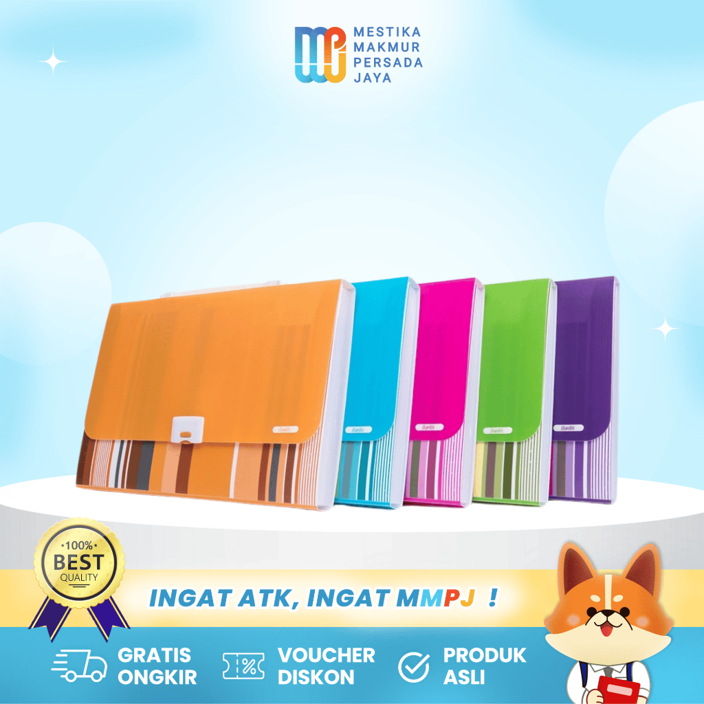 

Bantex Expanding File FC Size - 13 Pocket Tempat Berkas Dokumen 3608