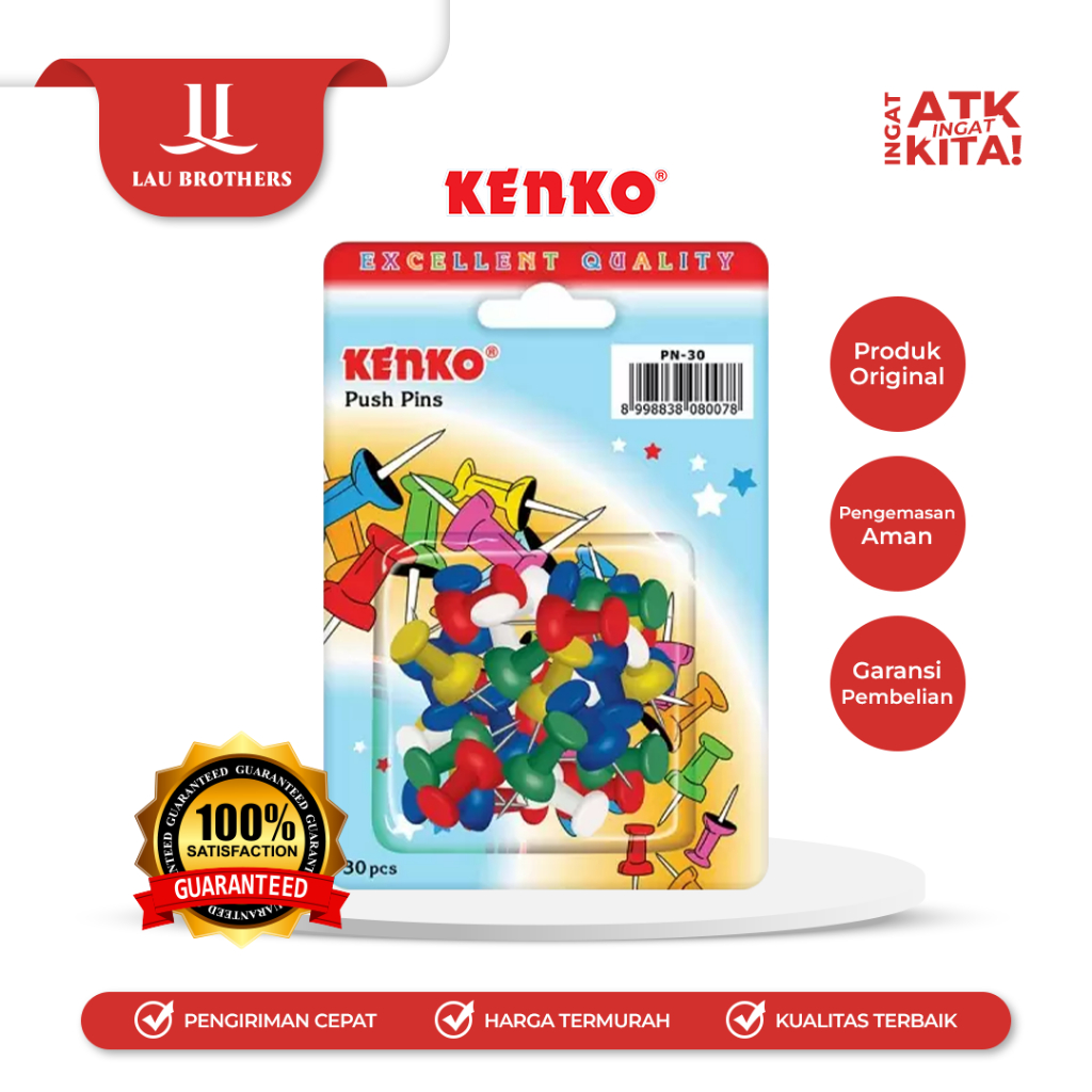 

KENKO PUSH PIN PN-30 (1PACK/ 30PCS)