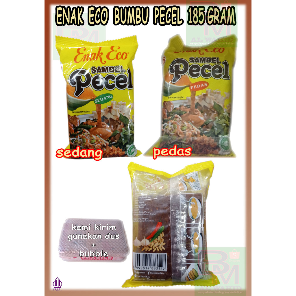 

Bumbu Pecel Enak Eco Kemasan 185 Gram