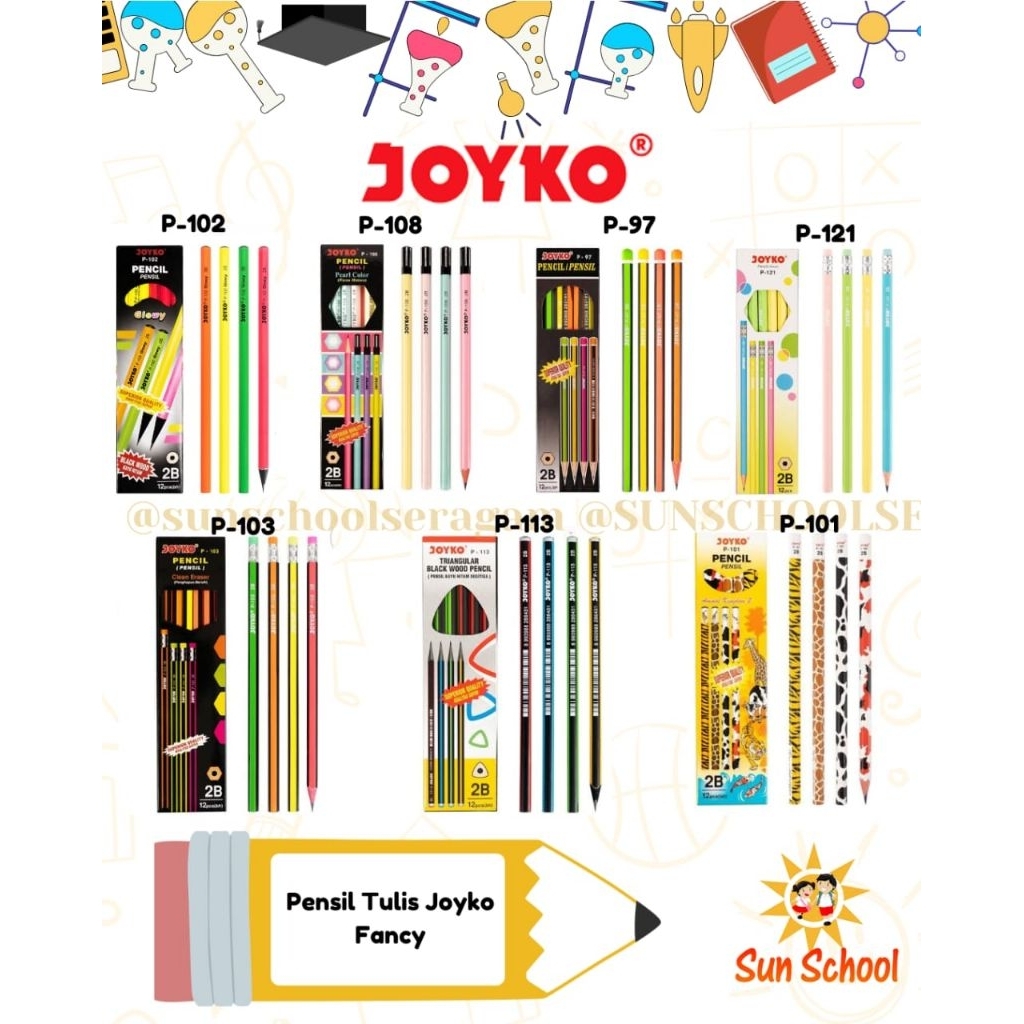 

Pensil kayu 2b Merek Joyko