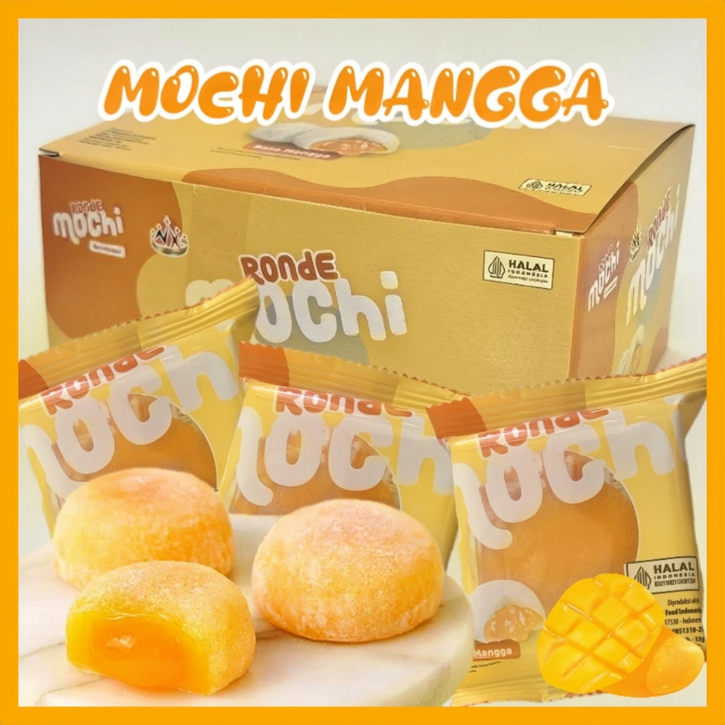 

【Ready】Mochi Ronde Mangga 12-15pcs 3 Rasa Mochi Mango /Super Coklat / Mochi Stroberi MIX/ 10PCS 1 Kotak / 15PCS 1 Kotak Murah Mixed conley mochi