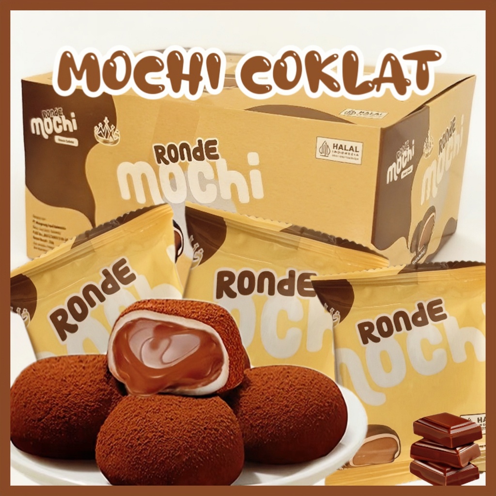 

【Halal】24pcs Mochi Coklat 1 Kotak Mochi Mangga / Mochi Stroberi Murah 1 Kotak 24pcs