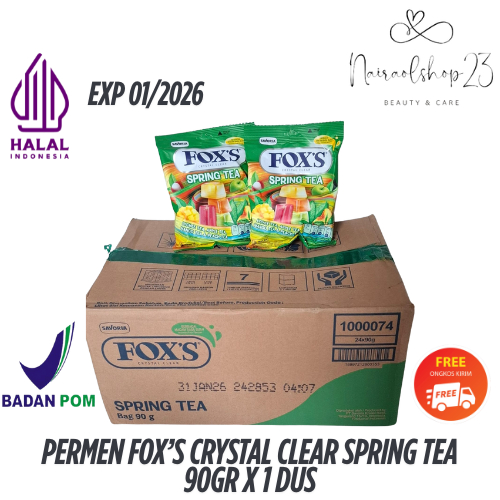 

Permen Fox’s Crystal Clear Spring Tea 90gr x 1 dus