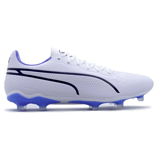 Sepatu Bola Puma King Pro FG 107099 01 - White/Black/Blue