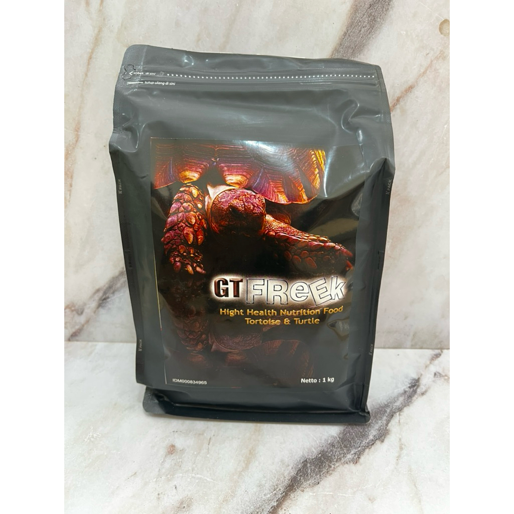 Pelet Kura Kura GT FREEK 1 kg / Makanan kura kura Sulcata Pardalis Aldabra