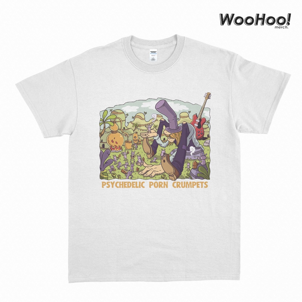 Original KAOS BAND PSYCHEDELIC PORN CRUMPETS - POSTER TOUR Unisex Tee