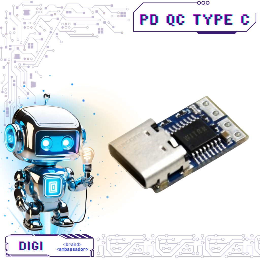 Power Delivery Tigger - Fix Output - PD QC - Digibot