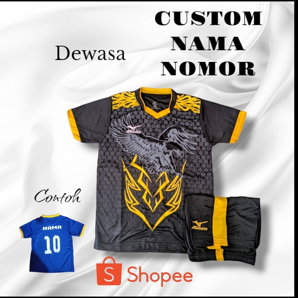 COD]BAJU BOLA ANAK -ANAK OLAHRAGA FUTSAL/BADMINTON GRATISS SABLON NAMA NOMOR PUNGGUNG  MAU POLOS JUG