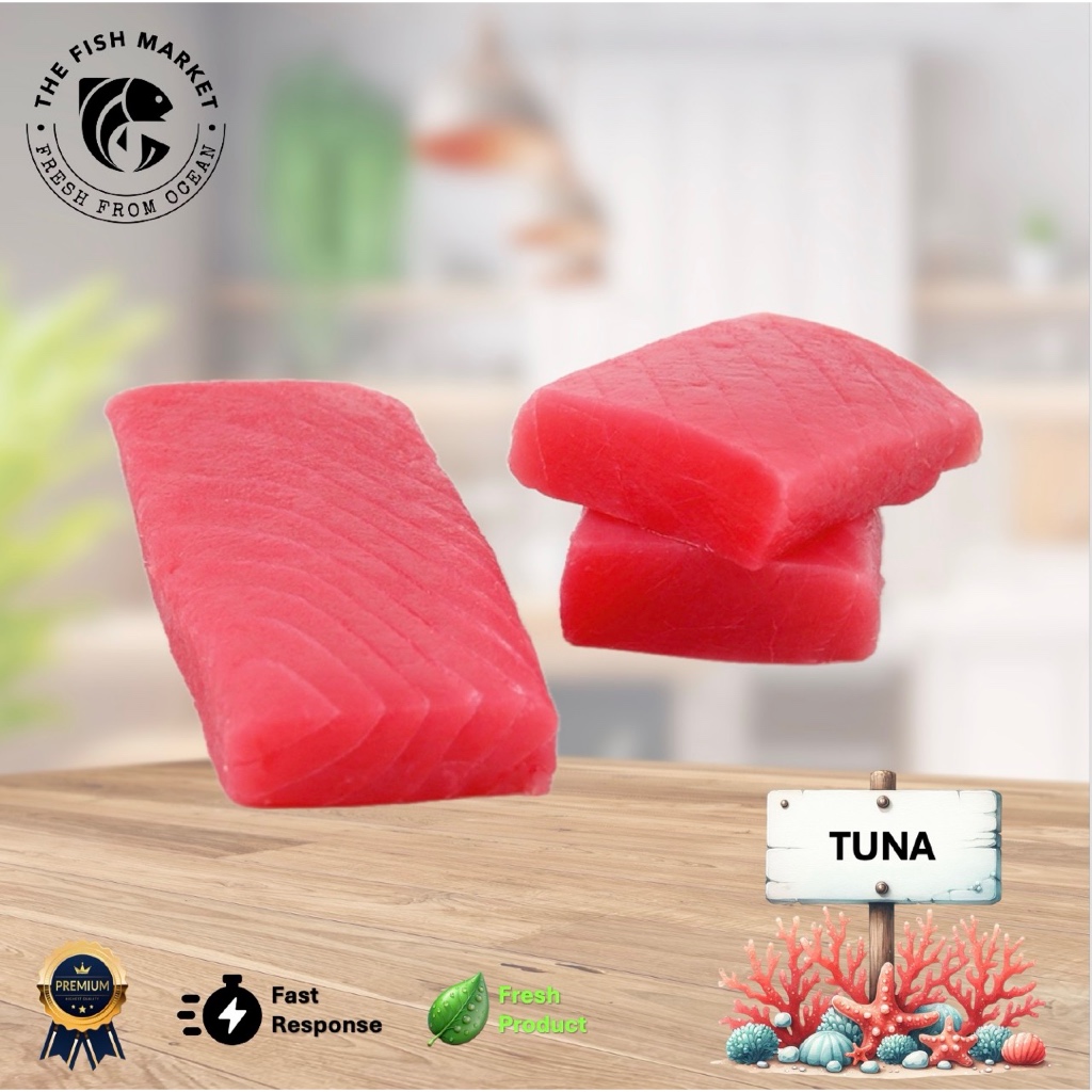 

Tuna Saku Frozen 1000g Kualitas Premium Sashimi Grade Segar dari Laut