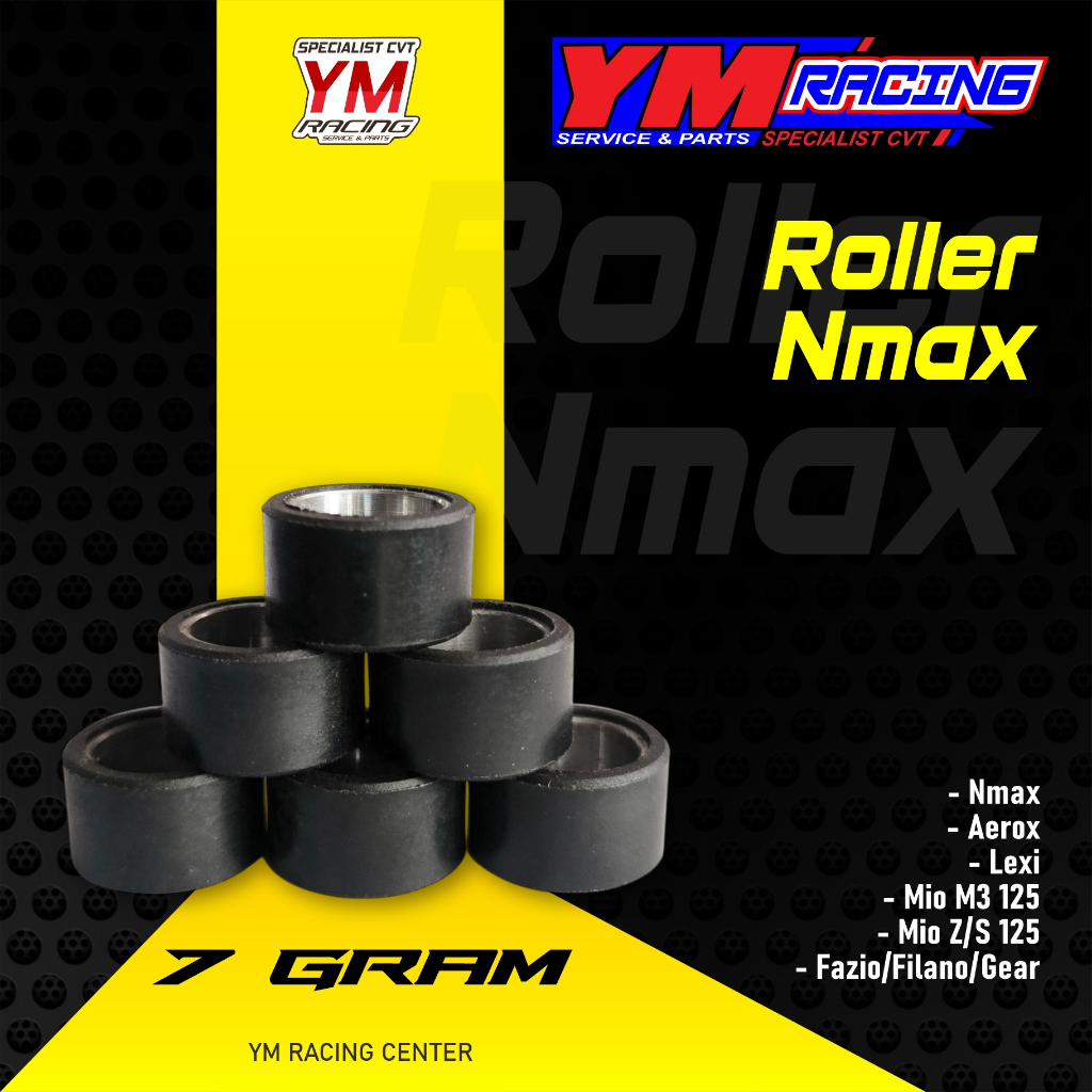 ROLLER NMAX 7 GRAM 1 SET ISI 6PCS / ROLLER AEROX / ROLLER LEXI / ROLLER MIO M3 / ROLLER MIO Z / ROLL