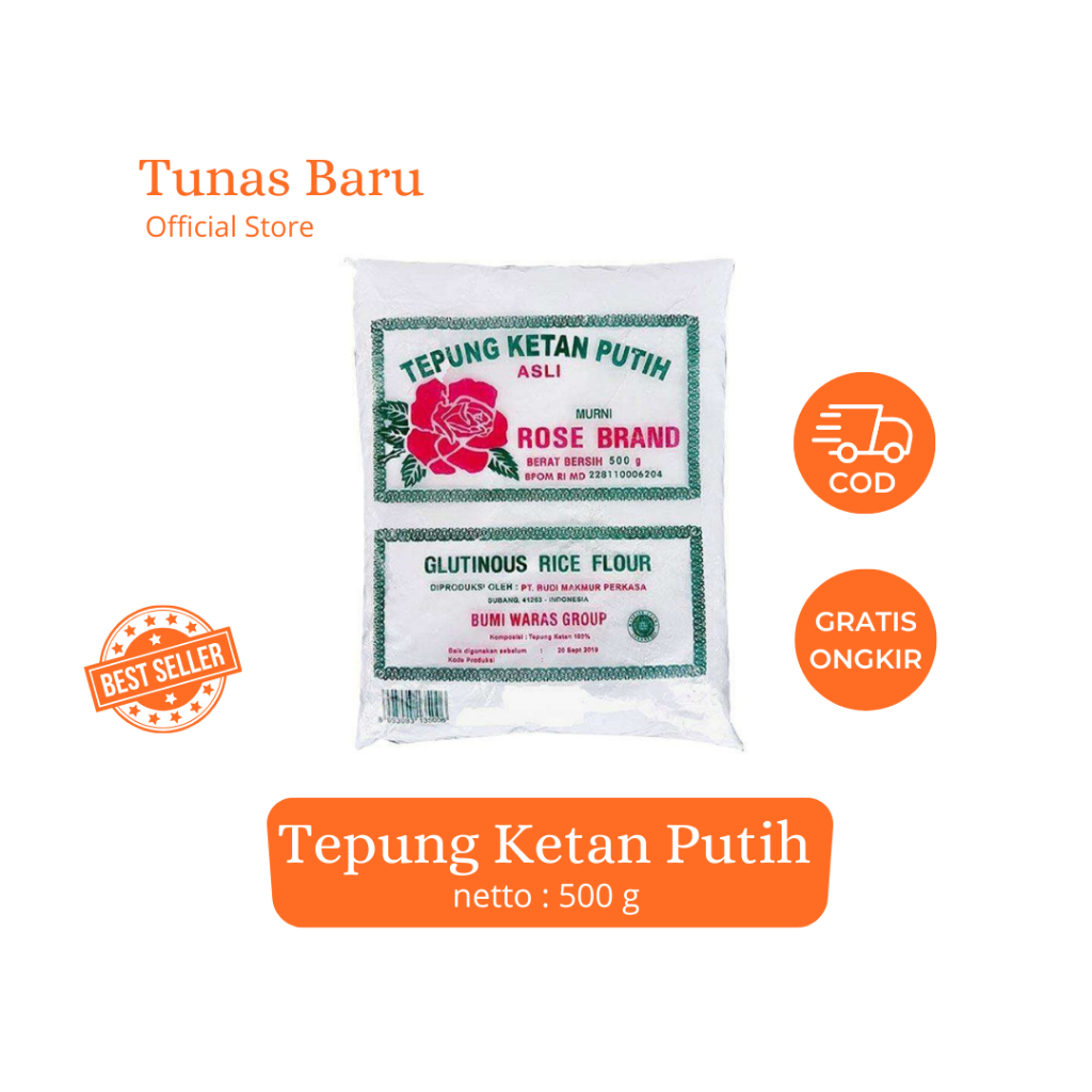 

Tepung ketan & Beras Rosebrand 500g