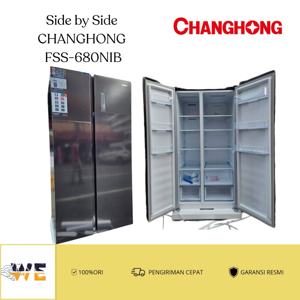 Kulkas Side by Side CHANGHONG FSS680NIB