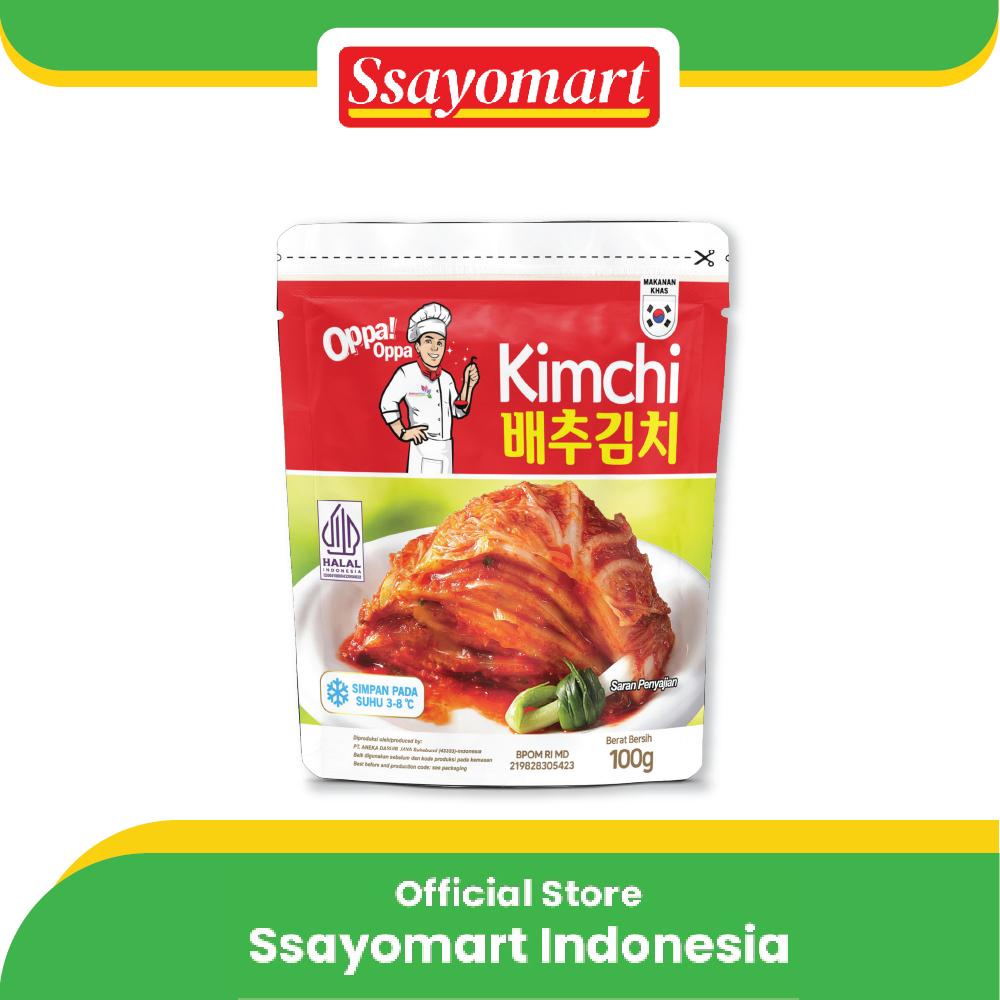 

KIMCHI Sawi Fresh / Kimchi Halal / Kimchi Korea 100G - Makanan Korea