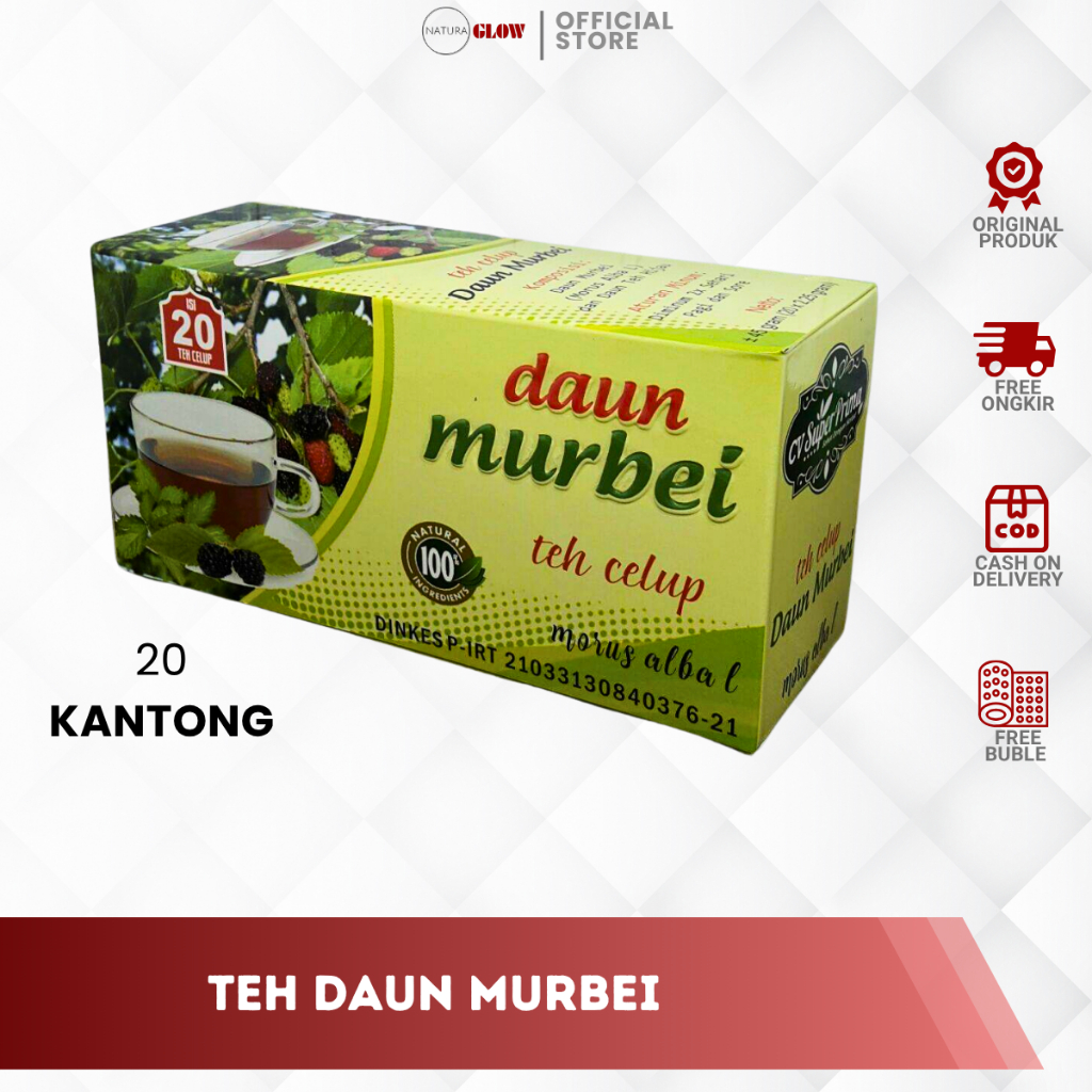 

TEH CELUP MURBEI SUPER PRIMA – Tea Penurun Gula Darah | Herbal Alami | Original 100% Super Prima | Bisa COD