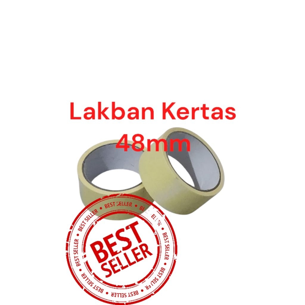 

Masking Tape / Lakban Kertas / SIZE 48mm / Panjang 15m