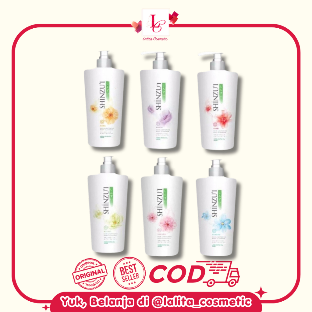 Shinzui Body Cleanser 480 ML Sabun Cair Shinzui 500 ML Botol Pump