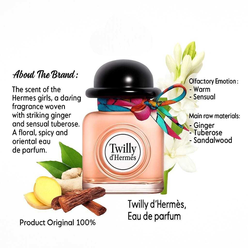 [ORIGINAL 100 % ] twilly d'hermes 85ml (lengkap kotak dan segel) Parfum cewe  twilly d'hermes -  twi