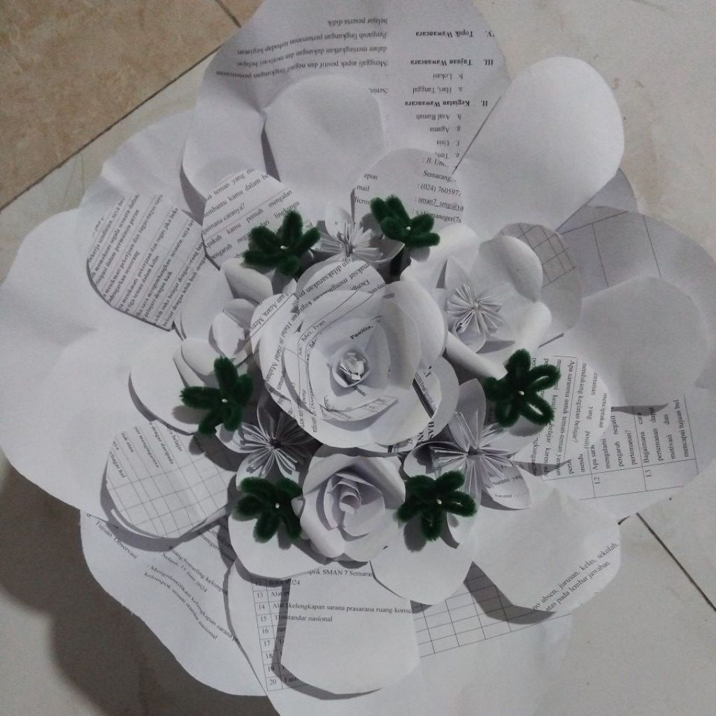 Bucket Bunga Kertas Revisian